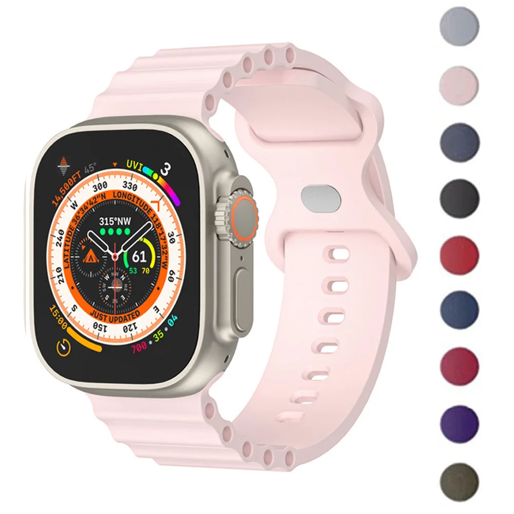 Ремешок силиконовый для Apple watch band 44 мм 40 мм 49 мм 45 мм 41 мм 38 мм 45 44 мм, браслет correa для iWatch Ultra 2 Series 7 6 5 4 3 se 8 9
Ремешок силиконовый для Apple watch band 44 мм 40 мм 49 мм 45 мм 41 мм 38 мм 45 44 мм, браслет correa для iWatch Ultra 2 Series 7 6 5 4 3 se 8 9