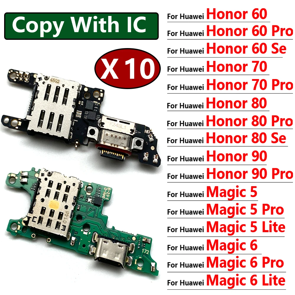 10Pcs, USB Charging Port Dock Charger Plug Connector Board Flex Cable For Huawei Honor 60 70 80 90 Pro Se Magic 4 5 6 Pro Lite
10Pcs, USB Charging Port Dock Charger Plug Connector Board Flex Cable For Huawei Honor 60 70 80 90 Pro Se Magic 4 5 6 Pro Lite