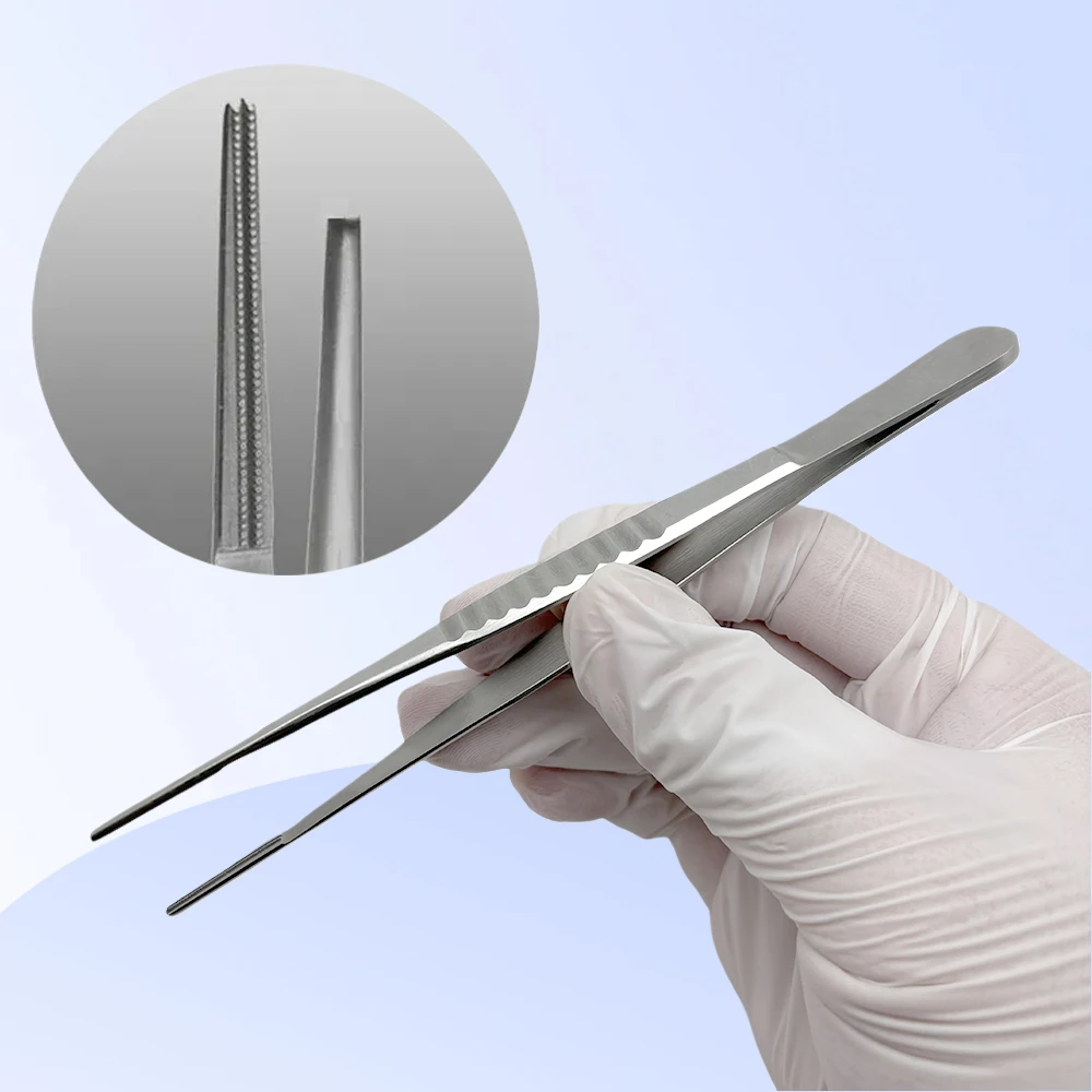 Dental DeBakey Tissue Tweezer Debakey Forceps Atraumatic Tissue Forceps Stainless steel Dental Surgical Tweezer for Soft Tissue
Dental DeBakey Tissue Tweezer Debakey Forceps Atraumatic Tissue Forceps Stainless steel Dental Surgical Tweezer for Soft Tissue