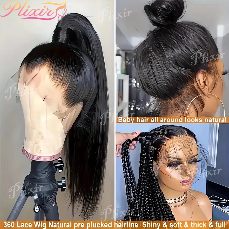 Bone Straight 13X4 13X6 Lace Front Human Hair Black Wig Lace Frontal Natural Brazilian 30 40 Inch Preplucked Wigs For Women
Bone Straight 13X4 13X6 Lace Front Human Hair Black Wig Lace Frontal Natural Brazilian 30 40 Inch Preplucked Wigs For Women
