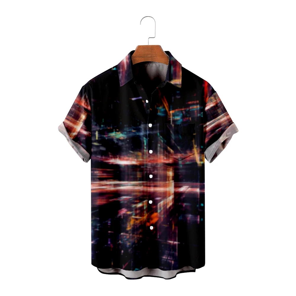 Casual Button Hawaiian Shirt For Men's Fashion Line Print Shirt 3D Print Cozy Short Sleeve Beach Oversized Clothes
Casual Button Hawaiian Shirt For Men's Fashion Line Print Shirt 3D Print Cozy Short Sleeve Beach Oversized Clothes