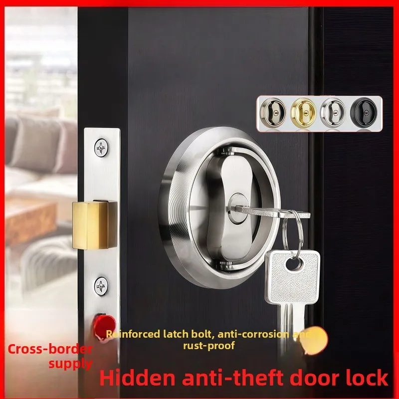 Household Pull Ring Anti-theft Dark Door Lock Hidden Double-sided Single Tongue Anti-theft Door Invisible Lock
Household Pull Ring Anti-theft Dark Door Lock Hidden Double-sided Single Tongue Anti-theft Door Invisible Lock