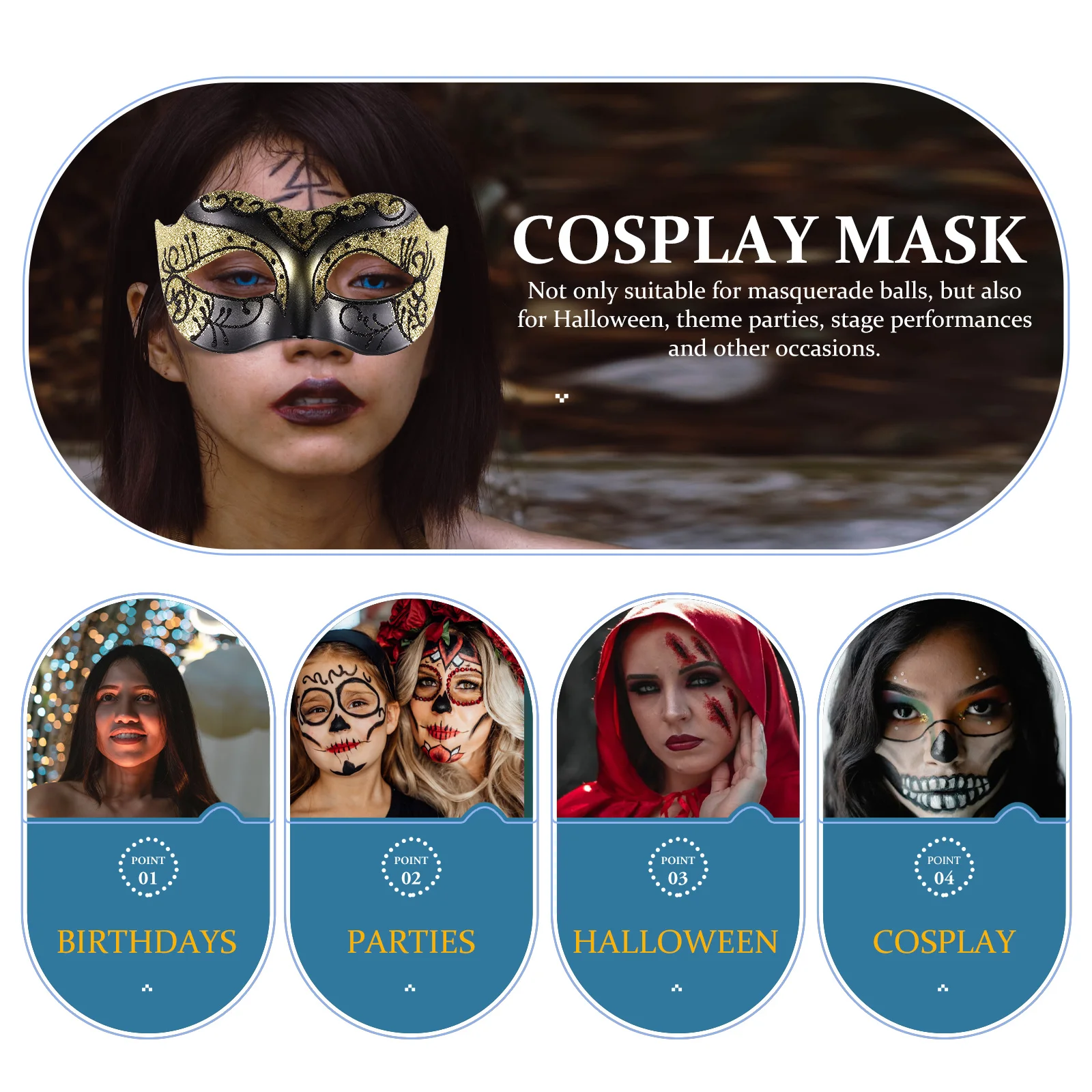 2pcs Jazz Mask Masquerade Halloween Costume Half Face Masks Party Cosplay Women Lace Decorative Phoenix Golden Style
2pcs Jazz Mask Masquerade Halloween Costume Half Face Masks Party Cosplay Women Lace Decorative Phoenix Golden Style