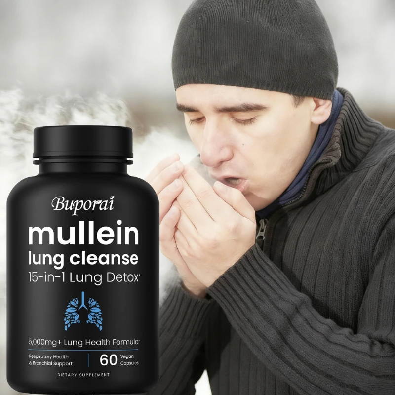 Mullein Leaf Extract for Lung Detox - Supports The Respiratory, Immune, and Digestive Systems, and Maintains Lung Function
Mullein Leaf Extract for Lung Detox - Supports The Respiratory, Immune, and Digestive Systems, and Maintains Lung Function
