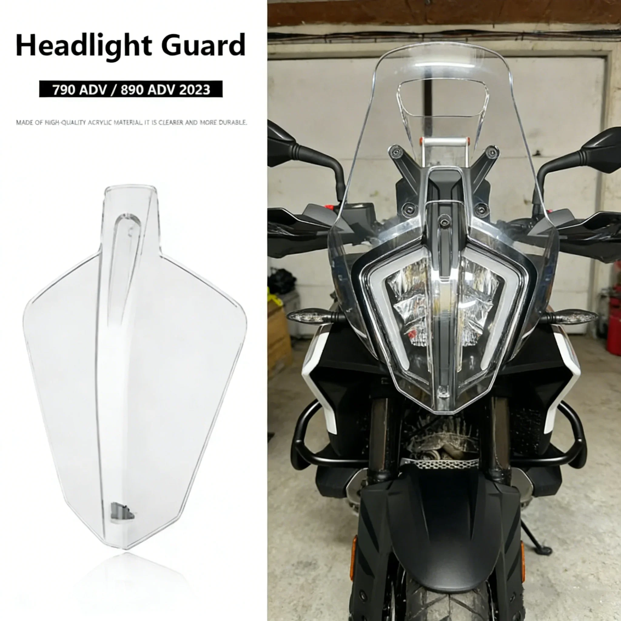 Motorcycle Headlight Lens Cover Protector Head Light Shield Guard Protection Fit For 790 Adventure ADV 890 ADVENTURE 2023 2024
Motorcycle Headlight Lens Cover Protector Head Light Shield Guard Protection Fit For 790 Adventure ADV 890 ADVENTURE 2023 2024