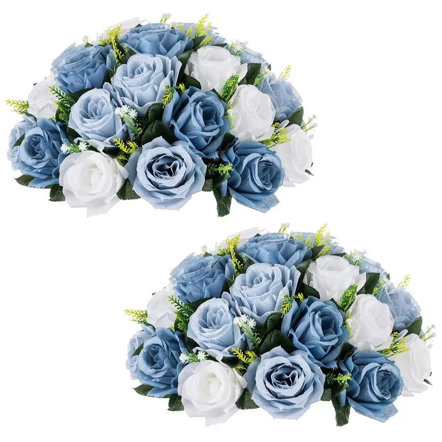 Большие искусственные цветочные композиции (2 шт.), диаметр 13,8 дюймов, пыльно-голубые и белые, искусственные цветы, шары из роз, шелковые искусственные розы, композиция из искусственных роз.
Большие искусственные цветочные композиции (2 шт.), диаметр 13,8 дюймов, пыльно-голубые и белые, искусственные цветы, шары из роз, шелковые искусственные розы, композиция из искусственных роз.