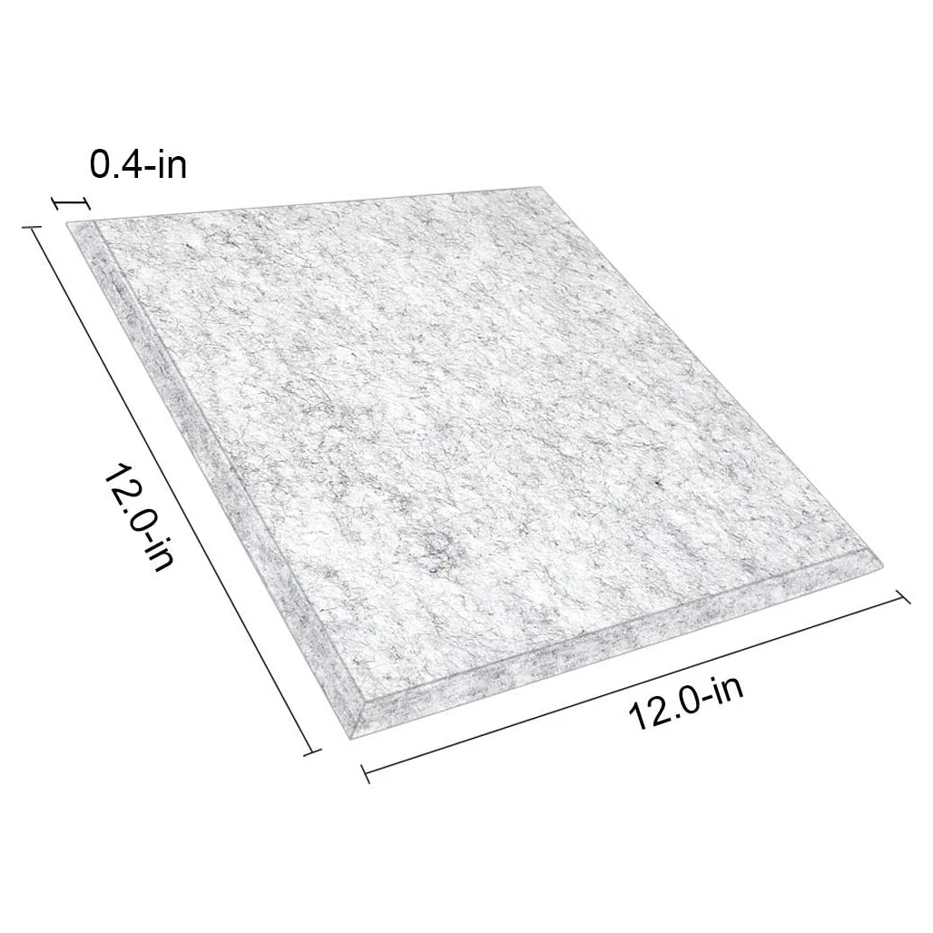 12PCS Acoustic Absorption Panel 12 Inch X 12 Inch X 0.4 Inch Sound Proof Padding For Wall Decoration Acoustic Treatment
12PCS Acoustic Absorption Panel 12 Inch X 12 Inch X 0.4 Inch Sound Proof Padding For Wall Decoration Acoustic Treatment