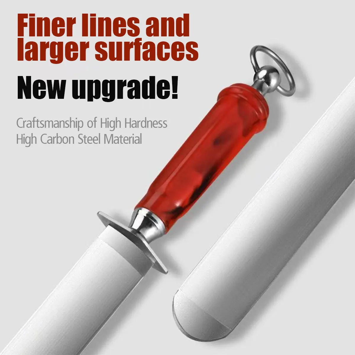 Universal Kitchen Knife Sharpener, Multi-use Honing Steel Rod - Wear-resistant Durable Fine Grain Sharpening Stick for Home Use
Universal Kitchen Knife Sharpener, Multi-use Honing Steel Rod - Wear-resistant Durable Fine Grain Sharpening Stick for Home Use