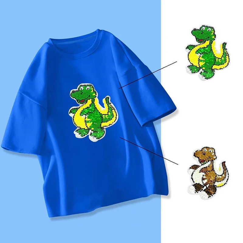 2-10Y Kid Paillette T-shirt Change Color Sequins Cartoon Cartoon Flash Summer Children Girl Tops Clothes Toddler Boy Tee A1388
2-10Y Kid Paillette T-shirt Change Color Sequins Cartoon Cartoon Flash Summer Children Girl Tops Clothes Toddler Boy Tee A1388
