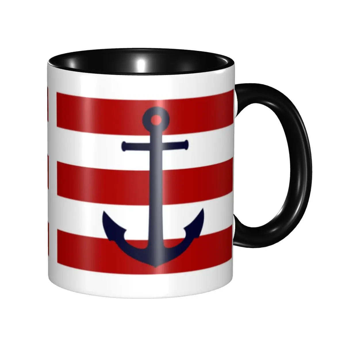 Nautical Navy Blue Anchor On Red Stripes Mug Personalized Sailing Sailor Coffee Ceramic Mug Cup Creative Gift
Nautical Navy Blue Anchor On Red Stripes Mug Personalized Sailing Sailor Coffee Ceramic Mug Cup Creative Gift