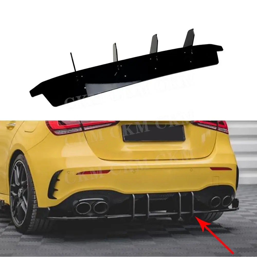 for Mercedes Benz A Class W177 V177 A35 A45 AMG 2019-2023 ABS Gloss Black Rear Bumper Diffuser Chin Decoration Trim Splitters
for Mercedes Benz A Class W177 V177 A35 A45 AMG 2019-2023 ABS Gloss Black Rear Bumper Diffuser Chin Decoration Trim Splitters