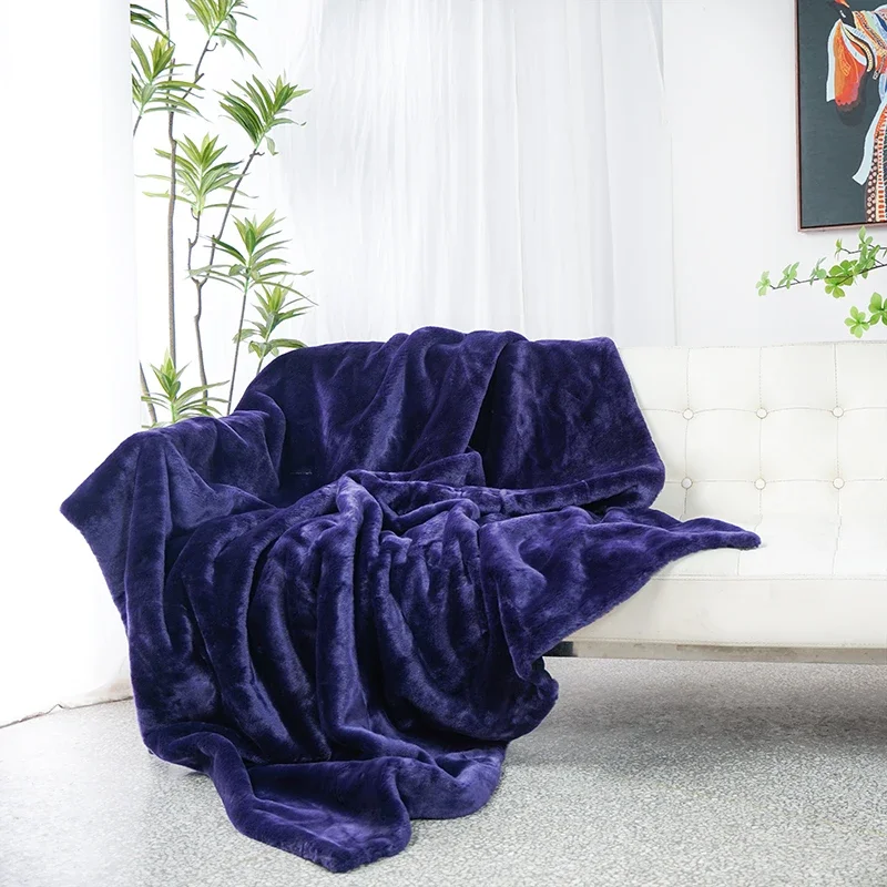 Noble and elegant pure purple Faux Fur Throw Soft Shaggy Blanket high-end cover couch Decoration home blankets and throws
Noble and elegant pure purple Faux Fur Throw Soft Shaggy Blanket high-end cover couch Decoration home blankets and throws