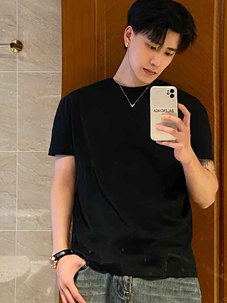 Bla Cotton Elastic Men's T-irt ort Sve Breathable Muscle ow Body Fitn irt Youth Summer Faion round Ne Pur...
Bla Cotton Elastic Men's T-irt ort Sve Breathable Muscle ow Body Fitn irt Youth Summer Faion round Ne Pur...