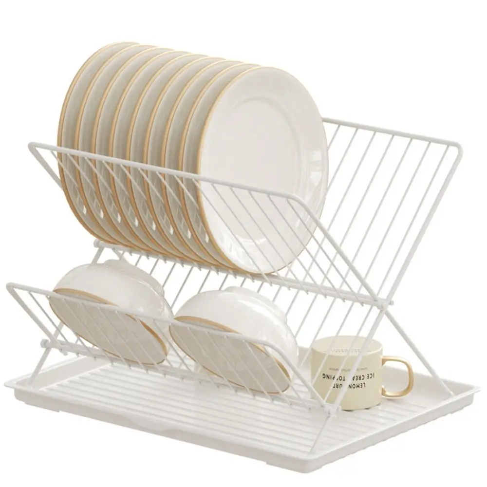 X-Shape Foldable Dish Drying Rack Non-slip Space-saving Kitchen Tableware Holder 2 Tier Large Capacity Countertop Dish Drainer
X-Shape Foldable Dish Drying Rack Non-slip Space-saving Kitchen Tableware Holder 2 Tier Large Capacity Countertop Dish Drainer