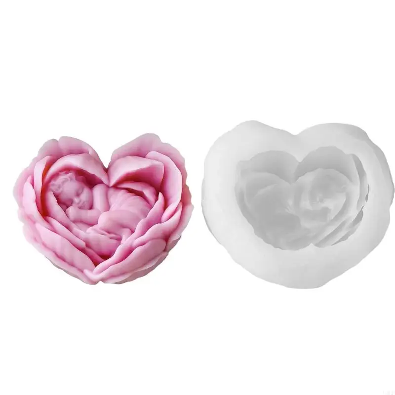 U4LF Easy to Clean Silicone Candle Molds Heart Soap Moulds Flower Shape Resin Project Moulds Silicone Texture for Candle
U4LF Easy to Clean Silicone Candle Molds Heart Soap Moulds Flower Shape Resin Project Moulds Silicone Texture for Candle