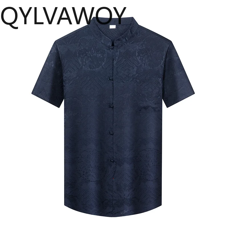 QYLVAWOY 100% Natural Mulberry Silk Men's Shirts High-end Shirt Short Sleeve Shirts for Men New Chinese Summer Tops Man Clothes
QYLVAWOY 100% Natural Mulberry Silk Men's Shirts High-end Shirt Short Sleeve Shirts for Men New Chinese Summer Tops Man Clothes