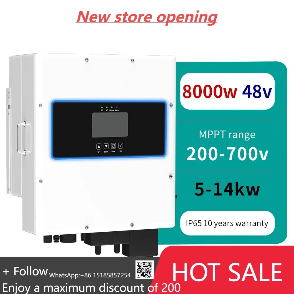 48V Hybrid Solar Inverter 3Kw 5Kw 8Kw 10Kw Dual Output Off on Grid Invertor Pure Sine Wave Solar Inverters With MPPT Controller
48V Hybrid Solar Inverter 3Kw 5Kw 8Kw 10Kw Dual Output Off on Grid Invertor Pure Sine Wave Solar Inverters With MPPT Controller