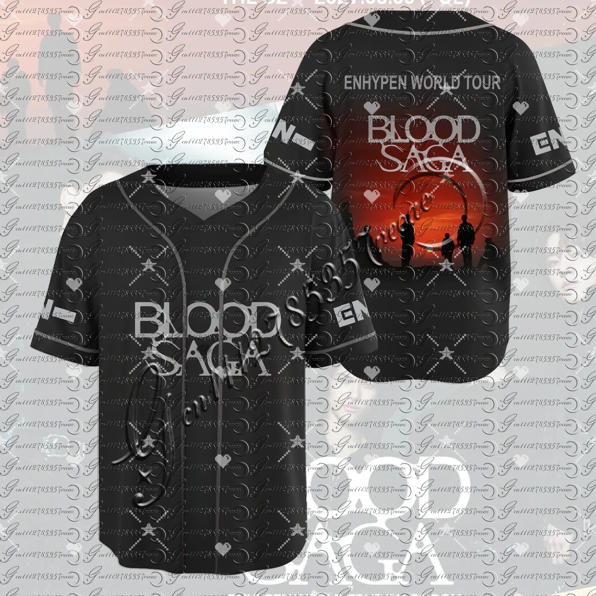 ENHYPEN World Tour Blood Saga Baseball Jersey Black Kpop Streetwear Short Sleeve Button Up Shirt Fans Gift
ENHYPEN World Tour Blood Saga Baseball Jersey Black Kpop Streetwear Short Sleeve Button Up Shirt Fans Gift