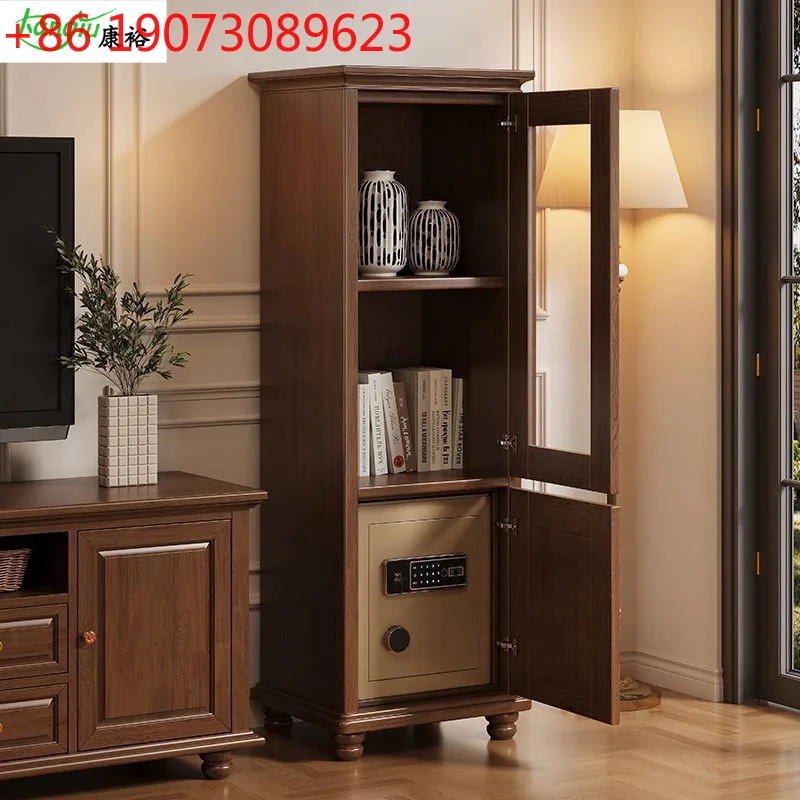 Боковой шкаф для телевизора из массива дерева, бытовой скрытый противоугонный сейф, небольшой встроенный шкафчик
Боковой шкаф для телевизора из массива дерева, бытовой скрытый противоугонный сейф, небольшой встроенный шкафчик