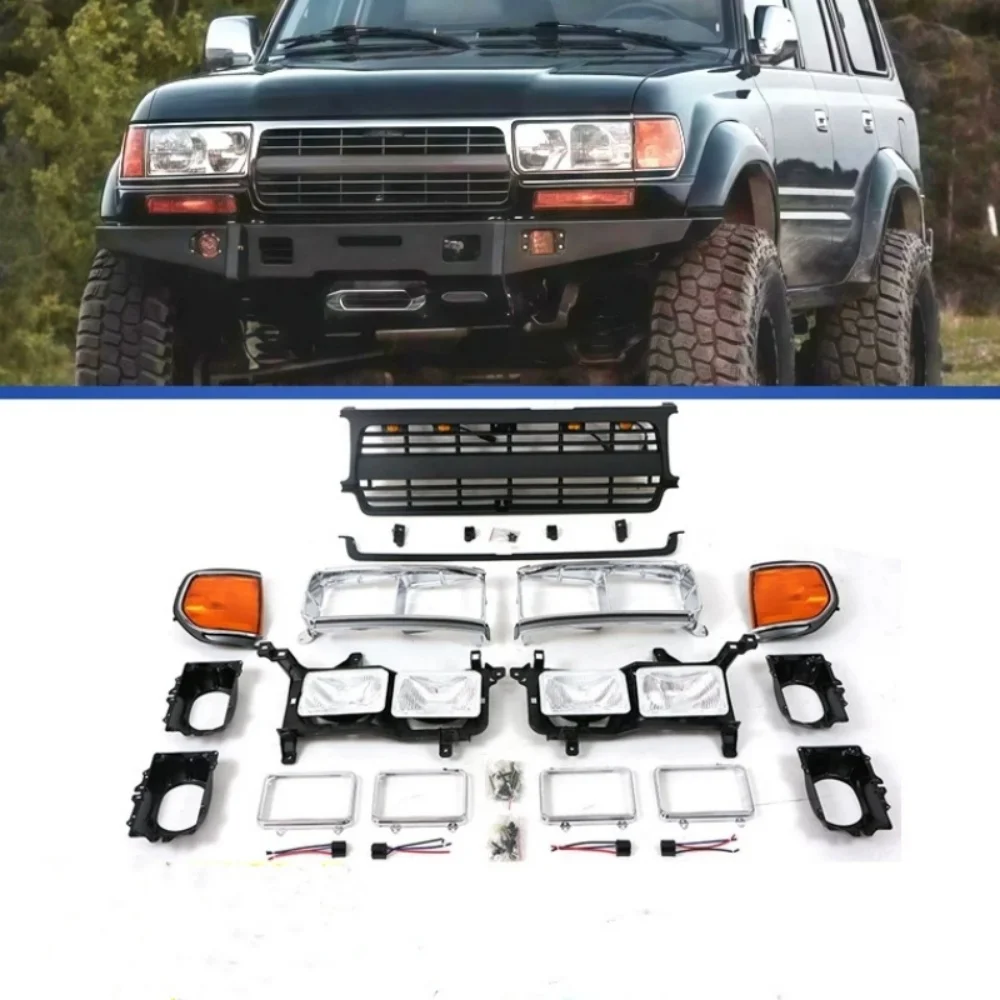 body kit for Toyota Land Cruiser LC80 modified headlight frame grill Radiator Grille corner lamp
body kit for Toyota Land Cruiser LC80 modified headlight frame grill Radiator Grille corner lamp
