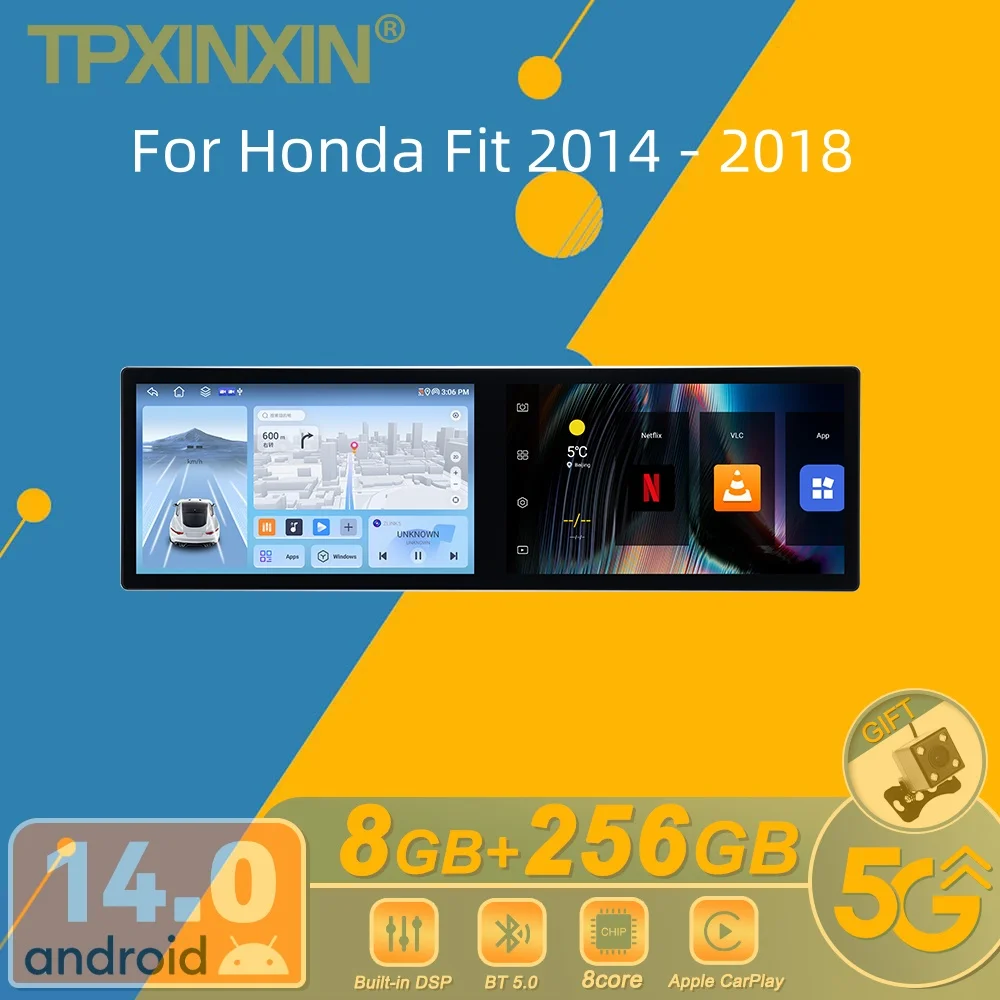 Для Honda Fit 2014-2018 Android автомобильный радиоприемник мультимедийный видеоплеер беспроводной Carplay авторадио стерео GPS Navi головное устройство экран
Для Honda Fit 2014-2018 Android автомобильный радиоприемник мультимедийный видеоплеер беспроводной Carplay авторадио стерео GPS Navi головное устройство экран