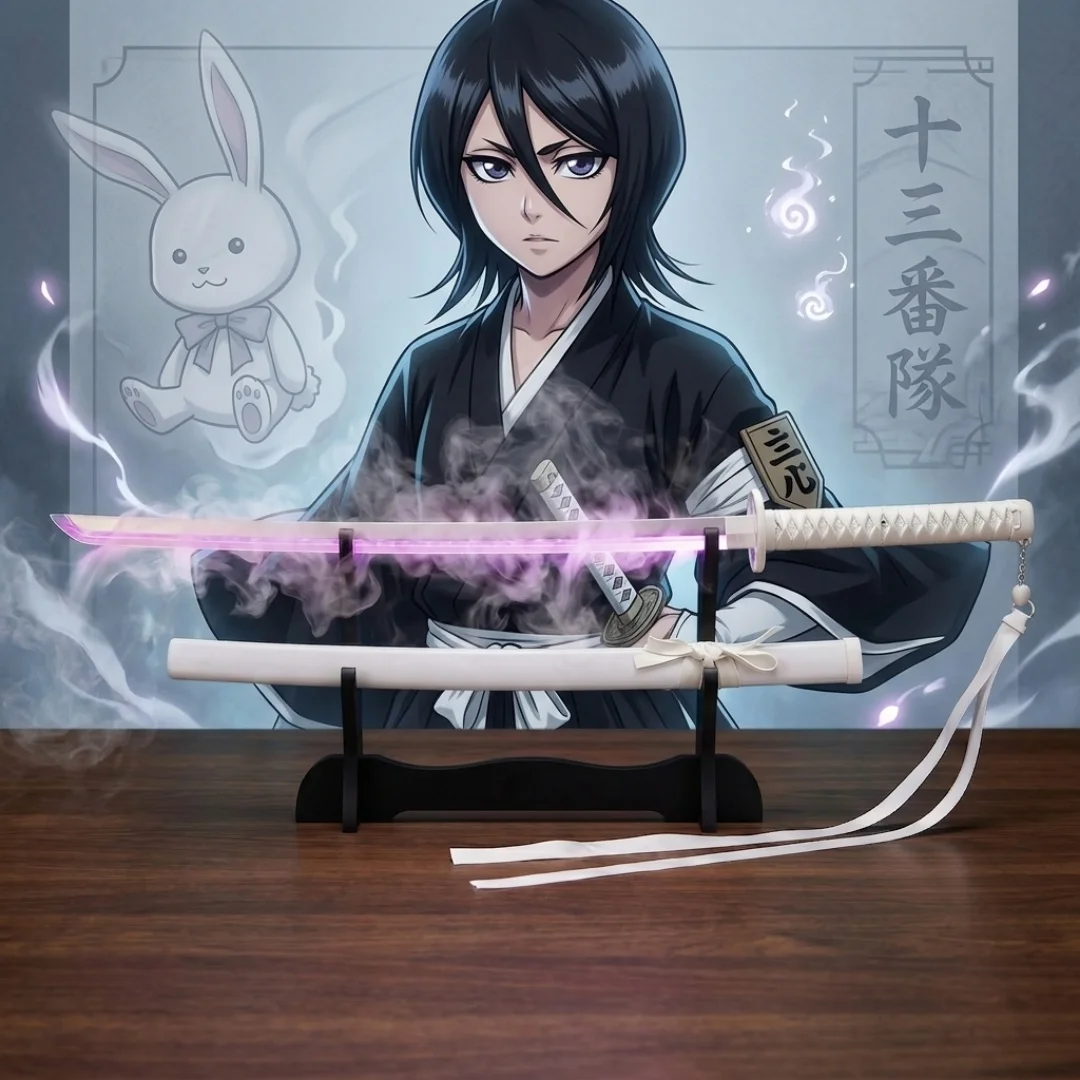 40inch Vapor Kuchiki Rukia Katana Sode No Shirayuki Blade Bleach Real Size LED Light Katana Anime Cosplay Prop Unsharp Toy Gift
40inch Vapor Kuchiki Rukia Katana Sode No Shirayuki Blade Bleach Real Size LED Light Katana Anime Cosplay Prop Unsharp Toy Gift