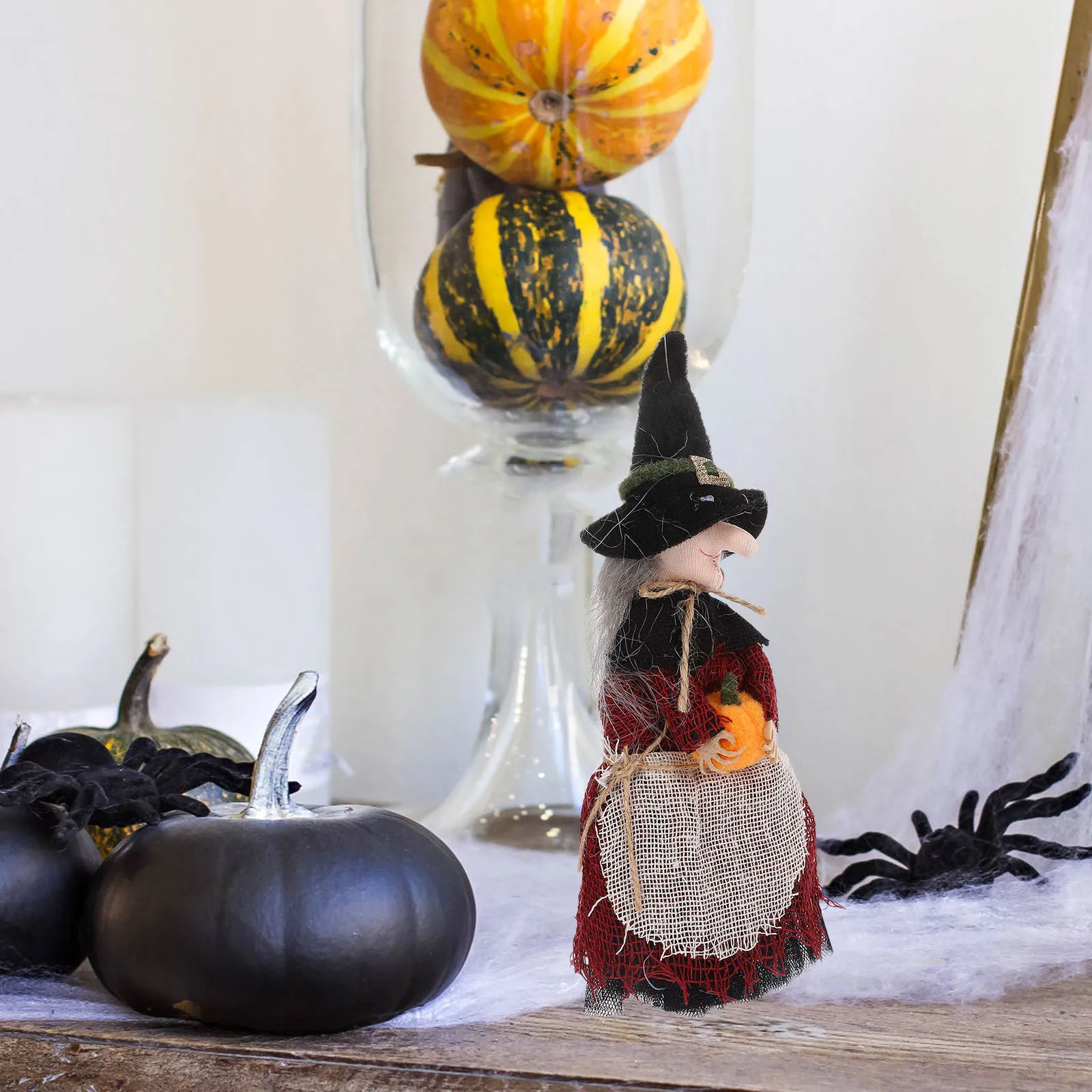 Halloween Witch Holding Pumpkin Ornament Compact Lightweight Home Decor Suspending Accessory Halloween Hanging Witch Decoration
Halloween Witch Holding Pumpkin Ornament Compact Lightweight Home Decor Suspending Accessory Halloween Hanging Witch Decoration