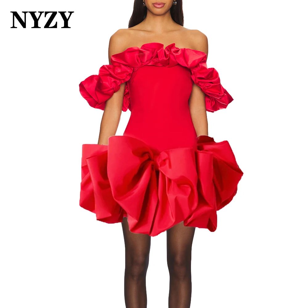 NYZY P169 Красное мини-платье с открытыми плечами и большими бантами 2025 года для свидания, вечеринки, выпускного вечера, коктейля, дня рождения, особых случаев
NYZY P169 Красное мини-платье с открытыми плечами и большими бантами 2025 года для свидания, вечеринки, выпускного вечера, коктейля, дня рождения, особых случаев