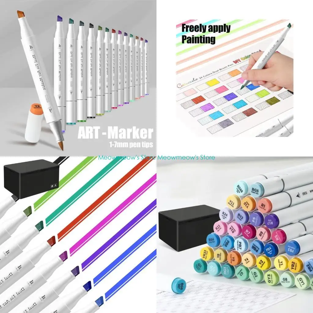 W91A 80-цветный двусторонний художественный маркер для рисования на бумаге, деревянной ткани
W91A 80-цветный двусторонний художественный маркер для рисования на бумаге, деревянной ткани