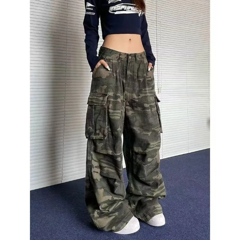 American Camouflage Denim Tooling Pants Spring and Autumn 2026 Retro Loose Wide-leg Slim Casual Jeans
American Camouflage Denim Tooling Pants Spring and Autumn 2026 Retro Loose Wide-leg Slim Casual Jeans