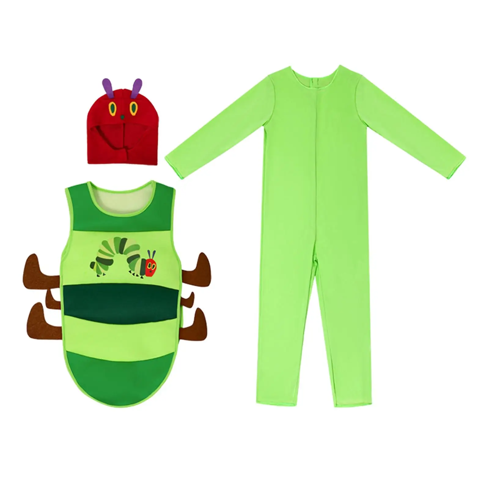 Kids Caterpillar Costume Cosplay Costume Cute Clothing for Stage Performance XL
Kids Caterpillar Costume Cosplay Costume Cute Clothing for Stage Performance XL