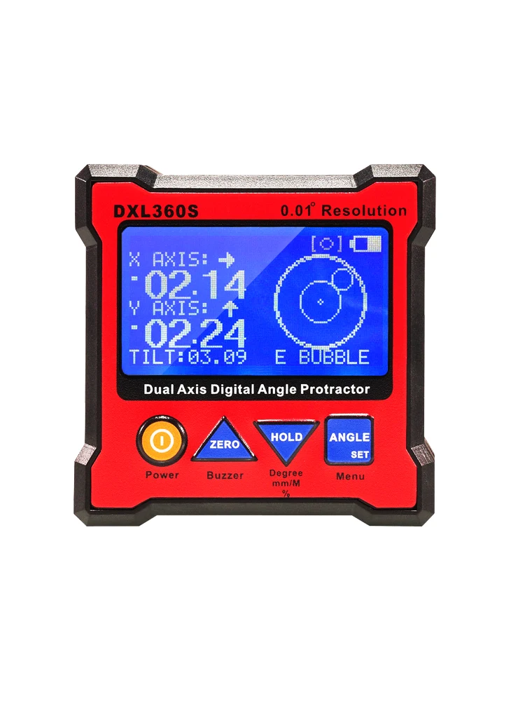 Electronic Level Instrument with Magnetic Angle Meter Angle Ruler Box High Precision Biaxial DigitalDisplay Inclinometer DXL360S
Electronic Level Instrument with Magnetic Angle Meter Angle Ruler Box High Precision Biaxial DigitalDisplay Inclinometer DXL360S