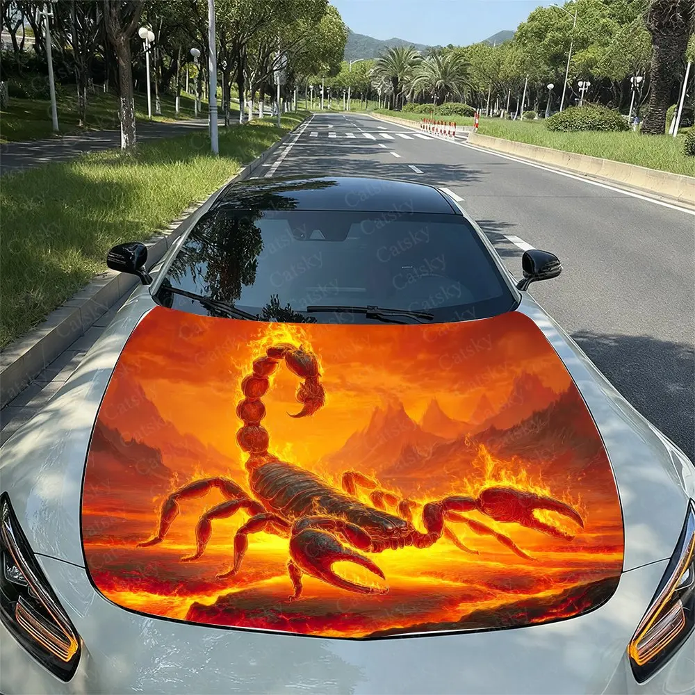 Flame Lava Scorpion Car Hood Stickers, Suitable For SUV And Truck Covers - Waterproof And Durable Vinyl Stickers, High-quality G
Flame Lava Scorpion Car Hood Stickers, Suitable For SUV And Truck Covers - Waterproof And Durable Vinyl Stickers, High-quality G