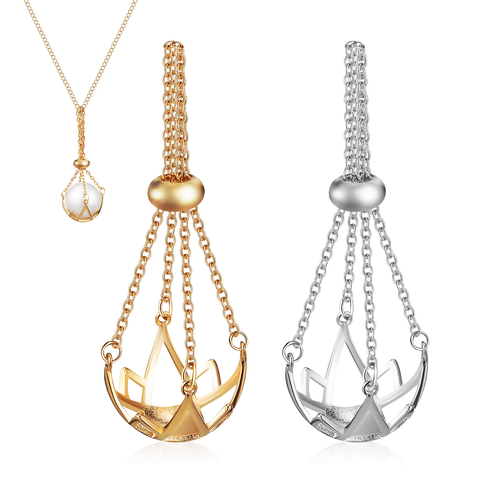 2 Pcs Crystal Stone Holder Necklace Cage Crystals Necklaces Charm Bracelet Jewelry Copper for Women Cages Woman
2 Pcs Crystal Stone Holder Necklace Cage Crystals Necklaces Charm Bracelet Jewelry Copper for Women Cages Woman