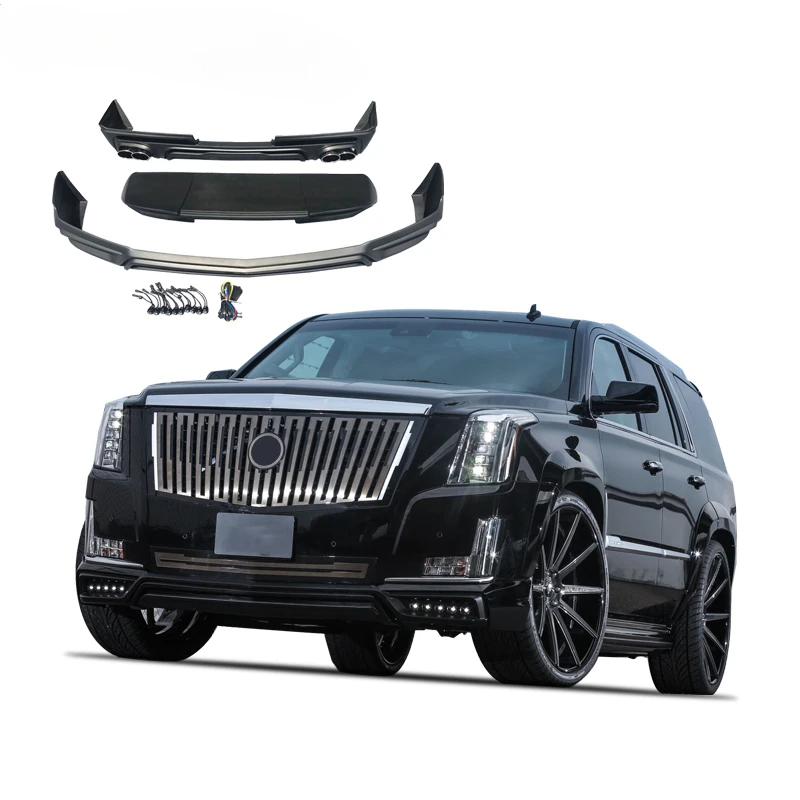 For the 2015-2019 Escalade body kit with front shovel rear lower lip tail wing
For the 2015-2019 Escalade body kit with front shovel rear lower lip tail wing