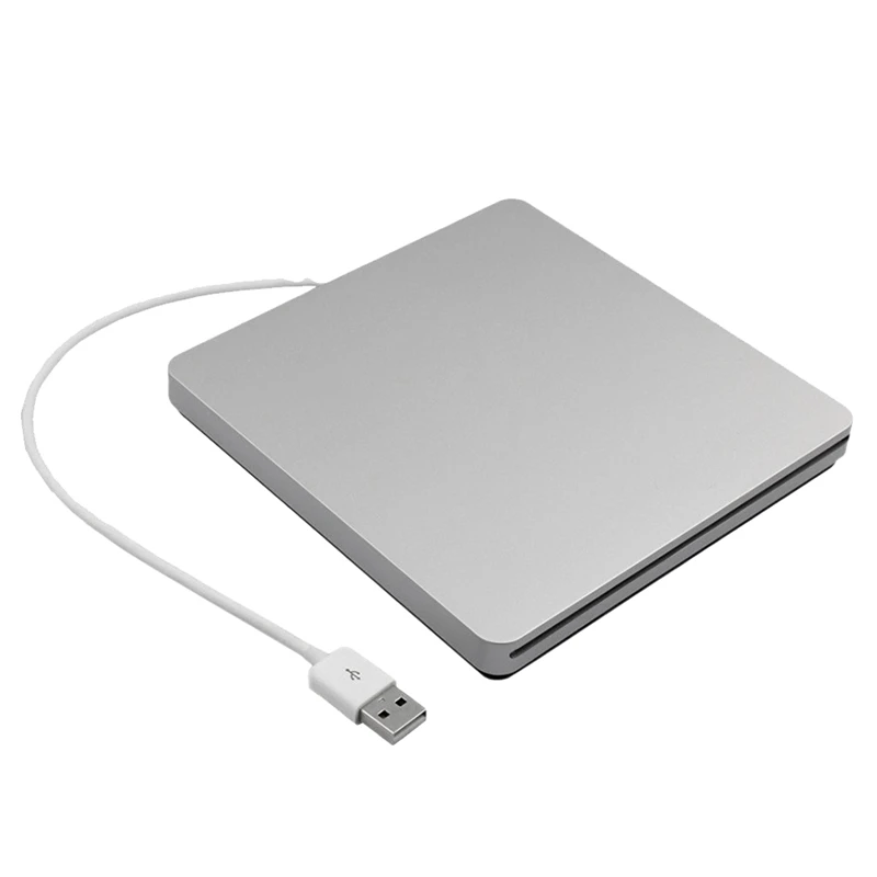 Внешний DVD-привод USB 2.0 Портативный DVD-привод, DVD-привод для ноутбука Pro Air Windows 7/8/10, серебристый
Внешний DVD-привод USB 2.0 Портативный DVD-привод, DVD-привод для ноутбука Pro Air Windows 7/8/10, серебристый