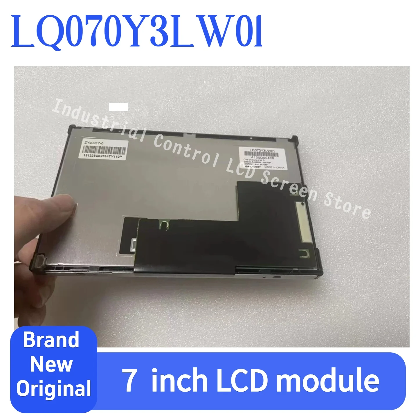 LQ070Y3LW01 original 7-inch industrial LCD screen, suitable for industrial control equipment and instrument maintenance
LQ070Y3LW01 original 7-inch industrial LCD screen, suitable for industrial control equipment and instrument maintenance