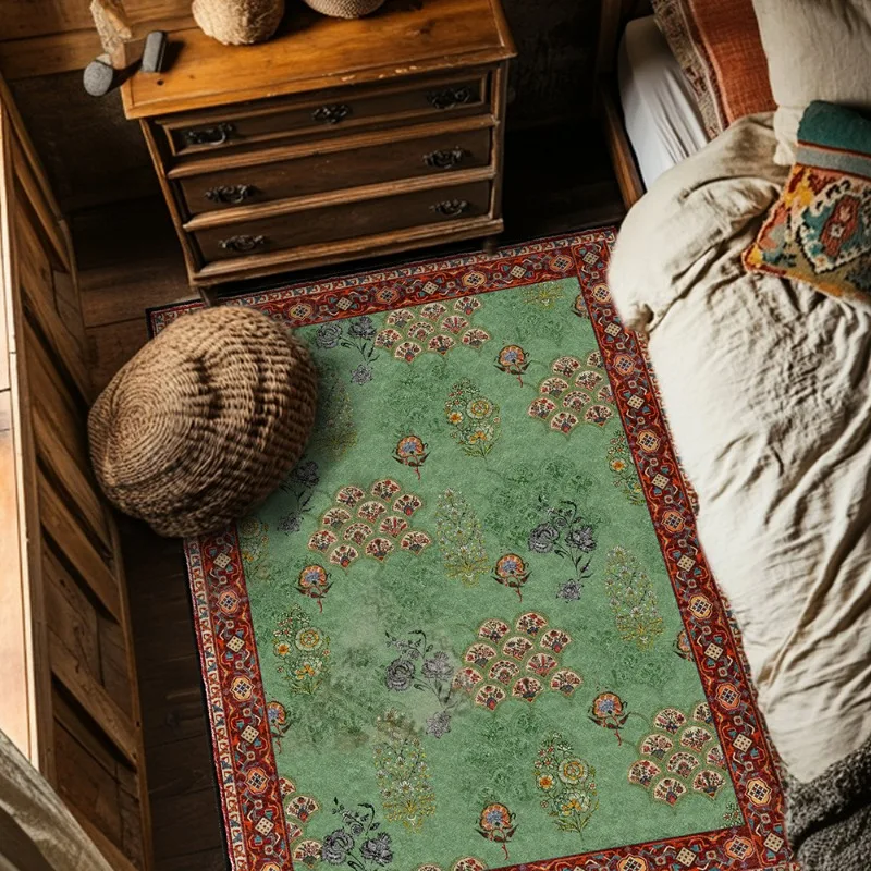 Imitation Cashmere Retro American Pastoral European Floral Green Living Room Bedroom Anti Slip Carpet Floor Mat
Imitation Cashmere Retro American Pastoral European Floral Green Living Room Bedroom Anti Slip Carpet Floor Mat