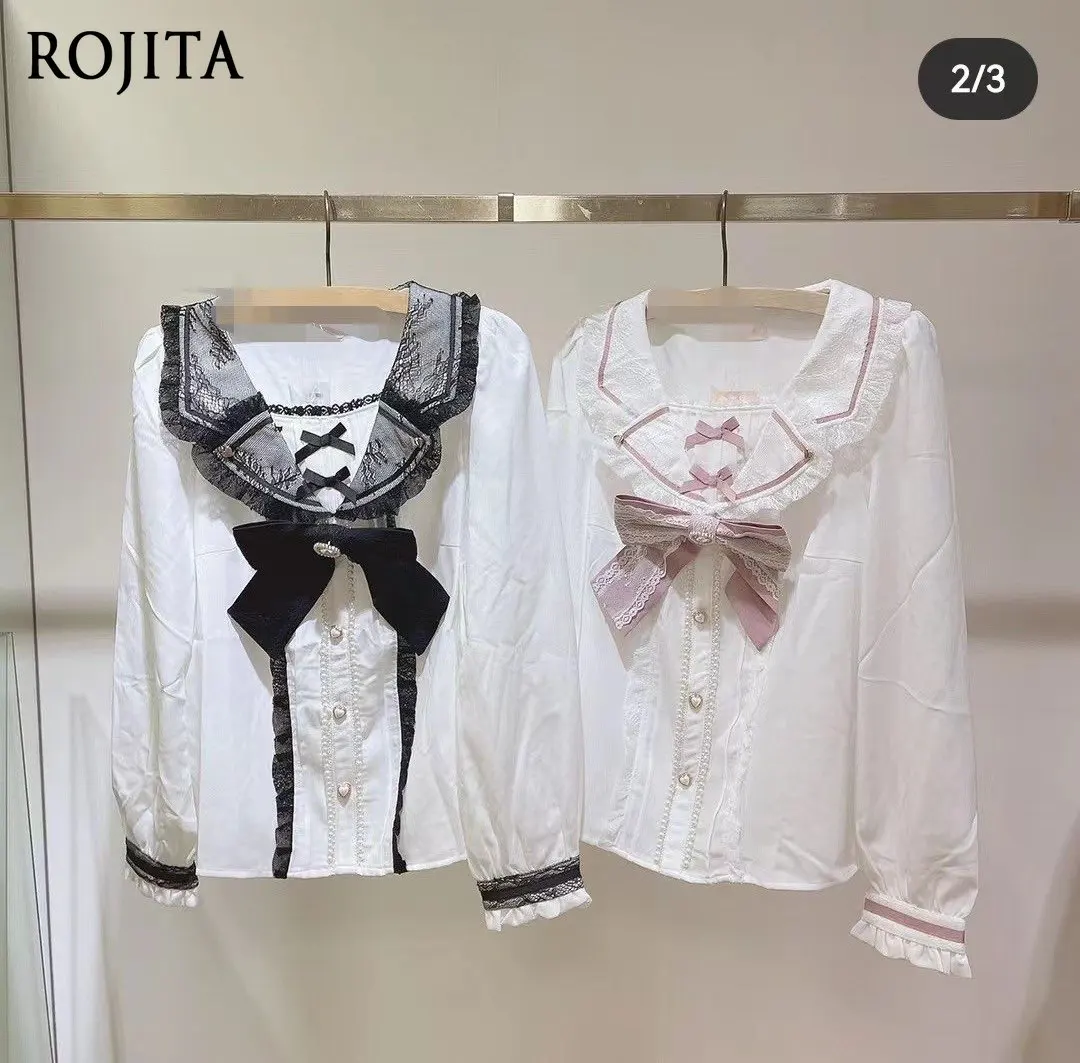 Женская рубашка в японском стиле с воротником-стойкой, бантом и кружевом, винтажная, с длинным рукавом, весна 2026, новая, кавайная, топ
Женская рубашка в японском стиле с воротником-стойкой, бантом и кружевом, винтажная, с длинным рукавом, весна 2026, новая, кавайная, топ
