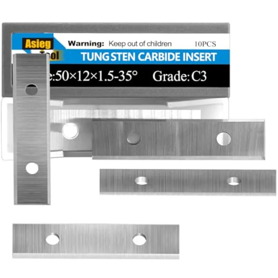 50x 12 x 1.5mm 2 inch Carbide Inserts Cutter Blades Paint Scraper 2 Edges for Woodworking Surfacing Groove Helical Planer Cutte
50x 12 x 1.5mm 2 inch Carbide Inserts Cutter Blades Paint Scraper 2 Edges for Woodworking Surfacing Groove Helical Planer Cutte