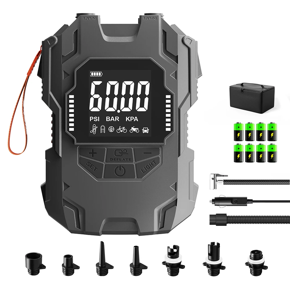 DC 12V 120W Electric Sup Pump 60 PSI Eco-Friendly Lightweight ABS/Nylon Portable Type-C Inflator Stand-Up Paddle Board Pump
DC 12V 120W Electric Sup Pump 60 PSI Eco-Friendly Lightweight ABS/Nylon Portable Type-C Inflator Stand-Up Paddle Board Pump