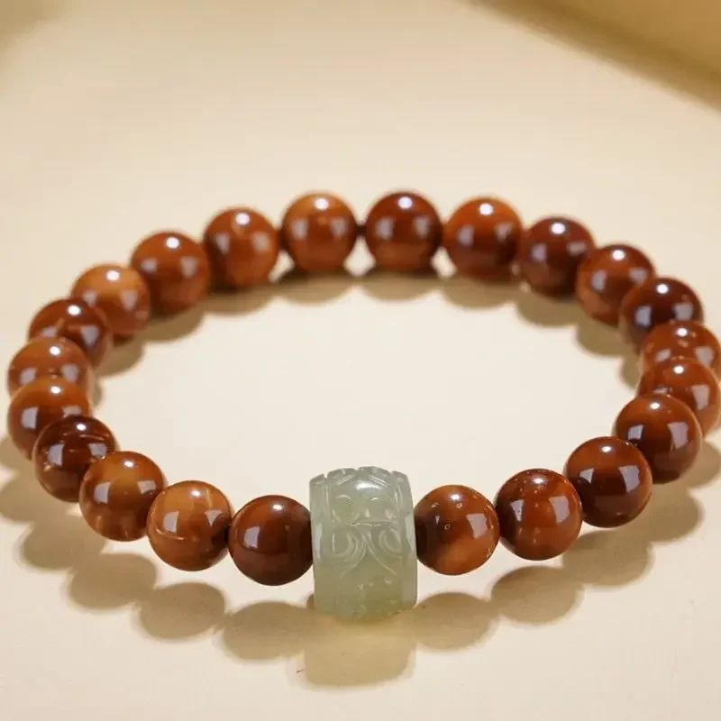 UMQ Natural Bodhi Seed Blessing Transfer Bracelet Cook Single Lap 1.0 with Hetian Running Ring Bracelet
UMQ Natural Bodhi Seed Blessing Transfer Bracelet Cook Single Lap 1.0 with Hetian Running Ring Bracelet