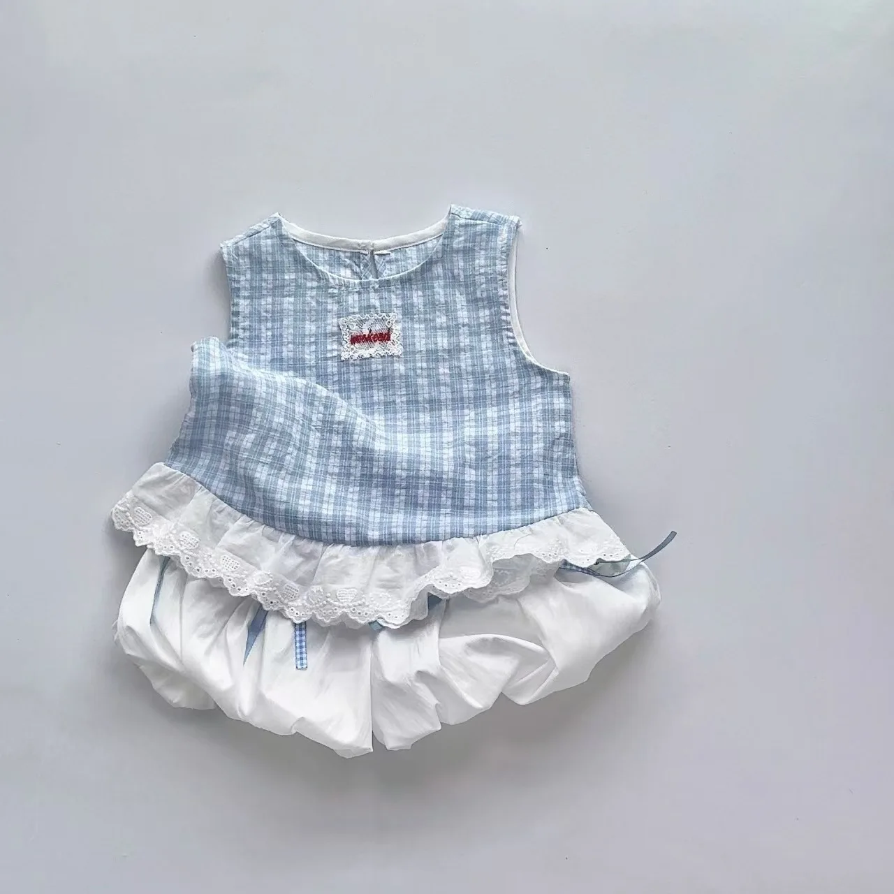Korean Version Ins Blue Checkered Vest Top Sweet and Cute Blue Bow Top Flower Bud Skirt Summer Girl
Korean Version Ins Blue Checkered Vest Top Sweet and Cute Blue Bow Top Flower Bud Skirt Summer Girl