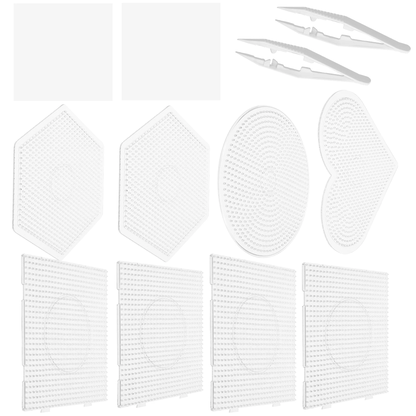 1 set Fuse Boards Square Heart Hexagon Round Shaped Pegboards Interlocking 5mm Beads Jewelry Plastic Bead Pegboards Tools
1 set Fuse Boards Square Heart Hexagon Round Shaped Pegboards Interlocking 5mm Beads Jewelry Plastic Bead Pegboards Tools