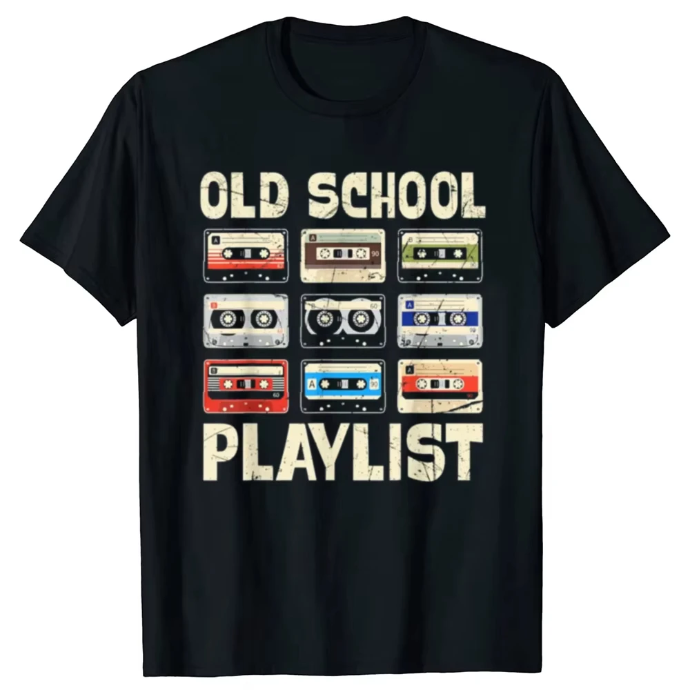Funny Old School Tape Play List Graphic T-shirts Men Women's Fashion Casual Oversized Tshirt Cotton Loose Oversized T Shirt
Funny Old School Tape Play List Graphic T-shirts Men Women's Fashion Casual Oversized Tshirt Cotton Loose Oversized T Shirt