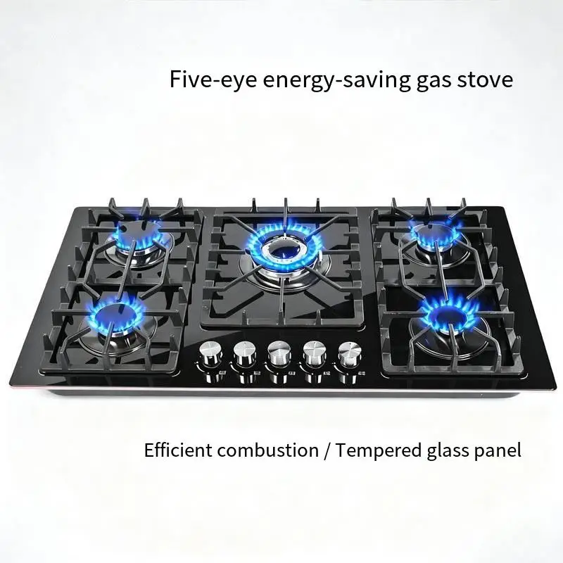 5-burner Gas Stove, Built-in Design Cookware Stove With Gas Glass Surface
5-burner Gas Stove, Built-in Design Cookware Stove With Gas Glass Surface