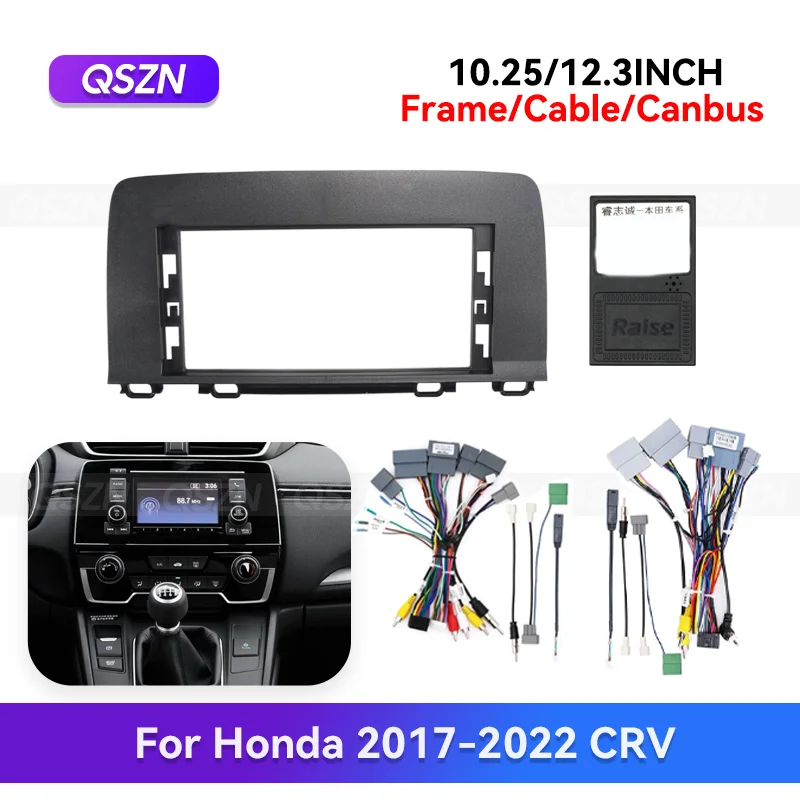 QSZN 10.25/12.3inch For Honda CRV 2017-2022 Android Car Radio Fascia Stereo Frame GPS MP4 Multimedia Wiring Harness Canbus
QSZN 10.25/12.3inch For Honda CRV 2017-2022 Android Car Radio Fascia Stereo Frame GPS MP4 Multimedia Wiring Harness Canbus