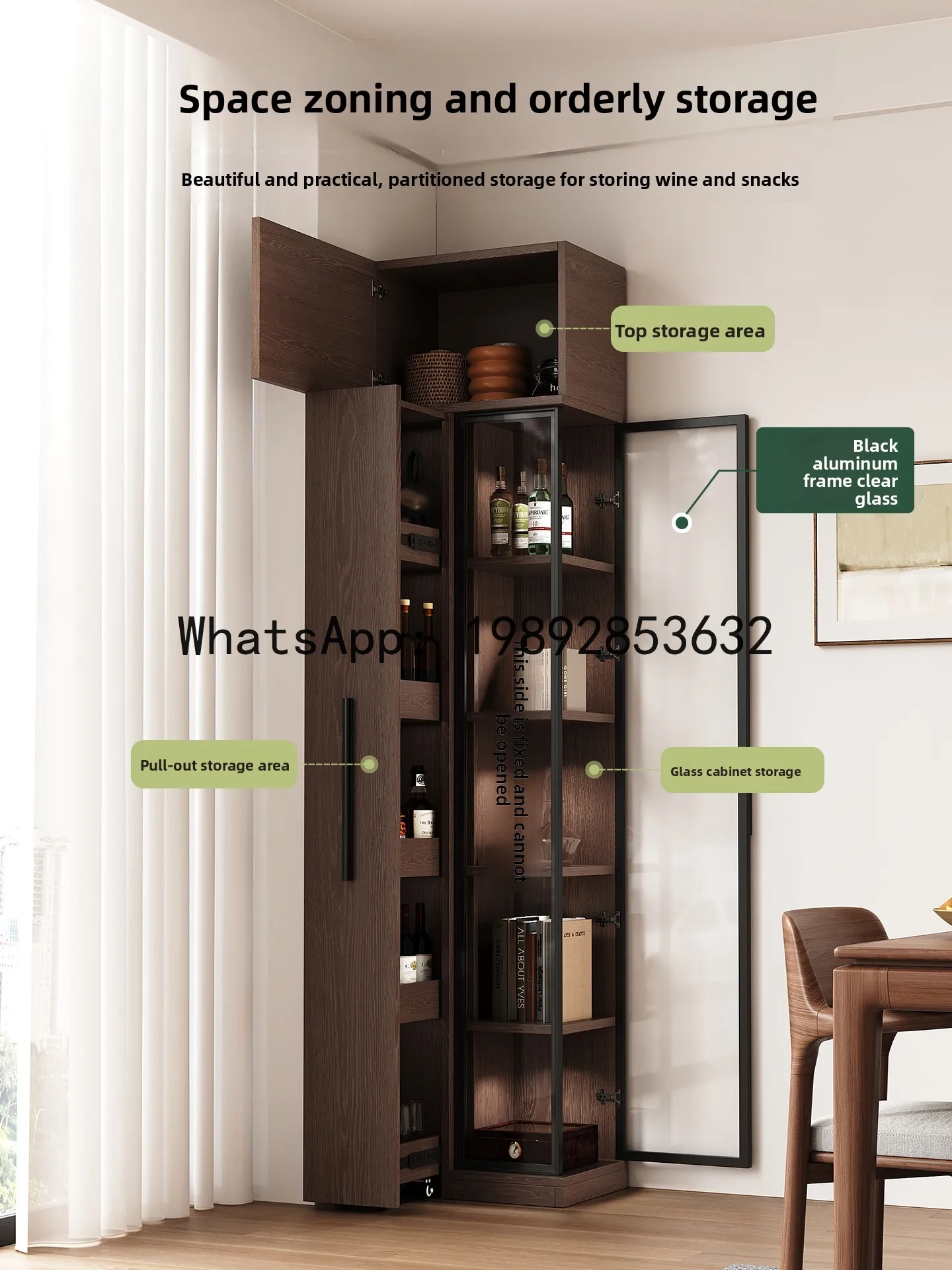 Solid Wood Corner Cabinet for Home Living Room Wall-Mounted Storage Cabinet
Solid Wood Corner Cabinet for Home Living Room Wall-Mounted Storage Cabinet
