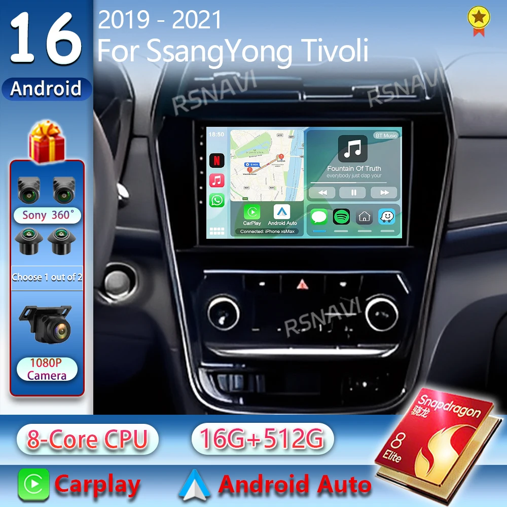 Android 16 For SsangYong Tivoli 2019 - 2021 2K QLED Android Car Radio Multimedia Video Player GPS AI Voice CarPlay 4G Stereo
Android 16 For SsangYong Tivoli 2019 - 2021 2K QLED Android Car Radio Multimedia Video Player GPS AI Voice CarPlay 4G Stereo