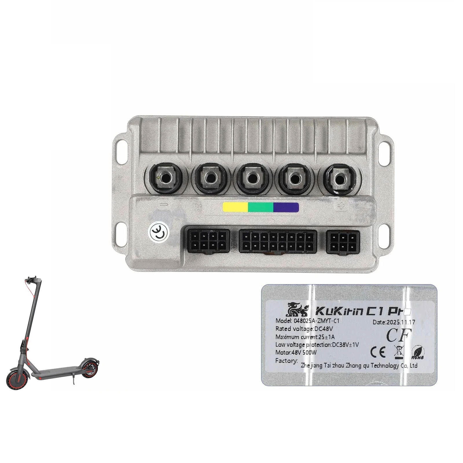 Adapted to KukirinC1Pro controller 48V25A electric scooter drive controller main control board accessories
Adapted to KukirinC1Pro controller 48V25A electric scooter drive controller main control board accessories